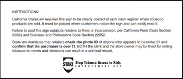 STAKE posting graphic