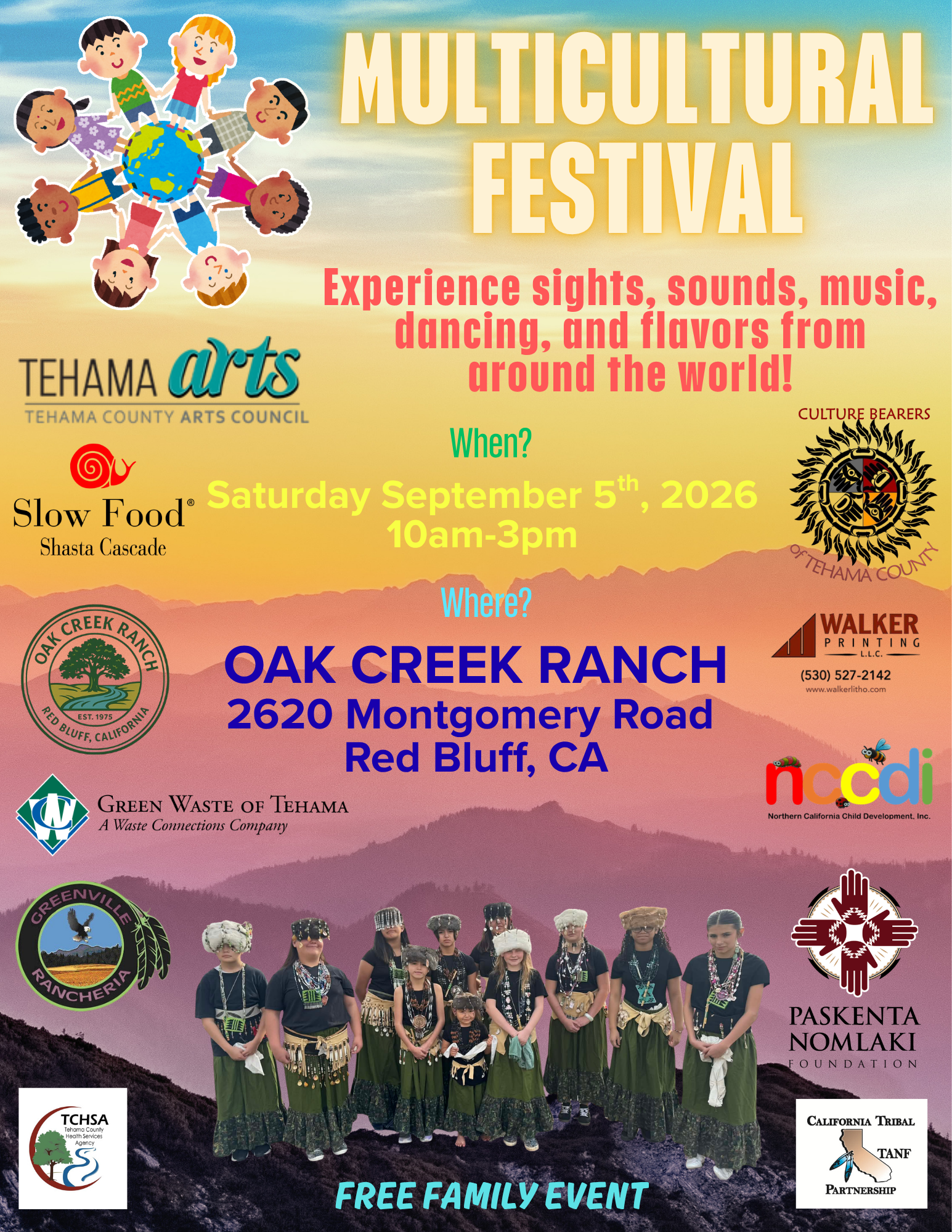 Free Family Event | Multicultural Festival | 09-05-2026 10AM-3PM | OAK CREEK RANCH